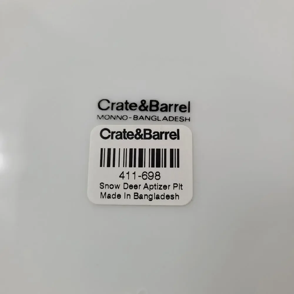 NWT Single Crate & Barrel Snow Deer 6